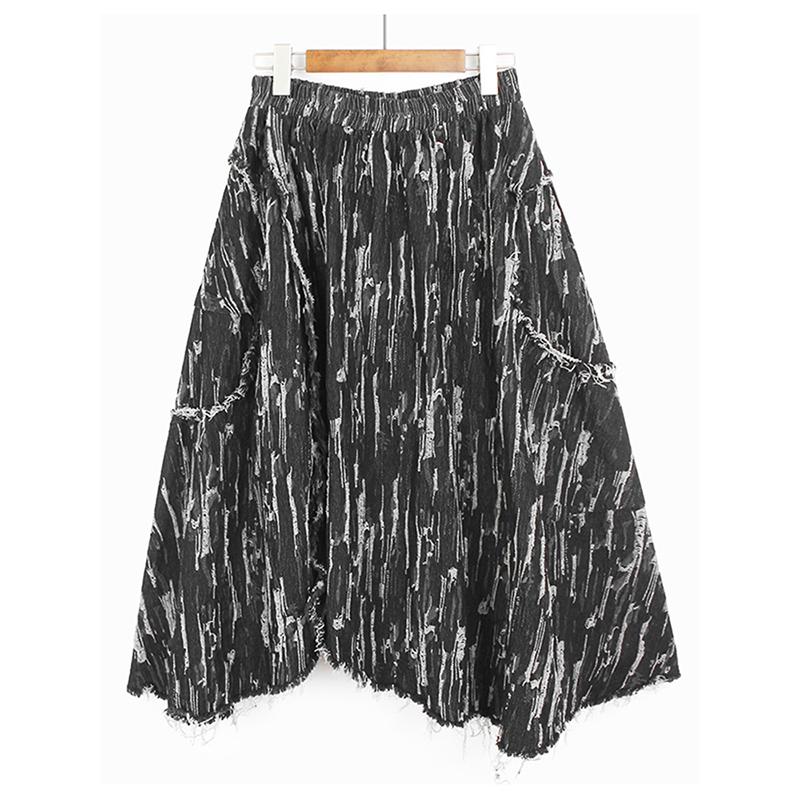 Xitao Fusta Neregulată Femeie Moda Talie Elastică ZY7970