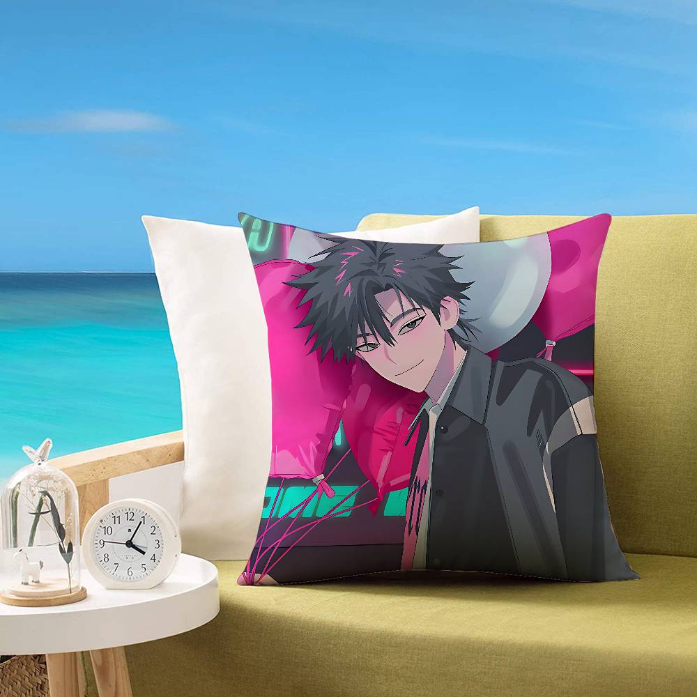 Anime Link Click Pillow Case Cushion Cover Soft Cute Throw Pillow Case For Car Sofa Pillowcase Polyester With Zipper