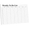 Weekly To Do List Notepad, Hourly Schedule, Monday-Sunday, 6am-10pm,Task Planner & Activity Log Notepad – 8.5 X 11” Undated Daily & Hourly