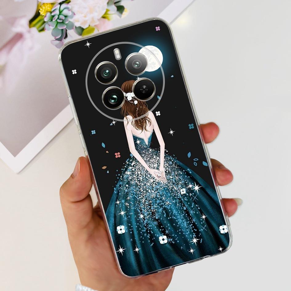 For Realme 12 Pro Plus Case Popular Flower Astronaut Soft Clear Silicone Phone Cover on Realme 12 Pro 5G 2024 Funda RMX3842 Case