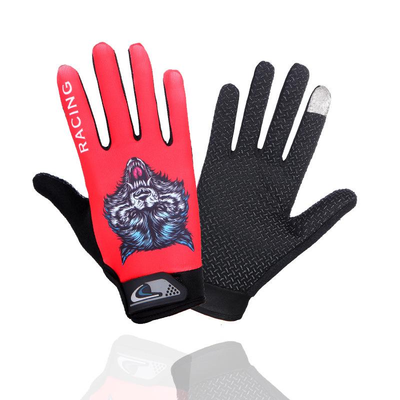 Cycling Gloves Men and Women's Spring Outdoor Sports Frisbee Cycling Breathable Sun Protection Non-slip Long Finger Touch Screen Thin Gloves