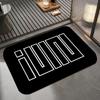 Music I-I-DLE Floor Mat Diatomite Bath Mat, Quick Dry Absorbent Non-Slip Door Mat