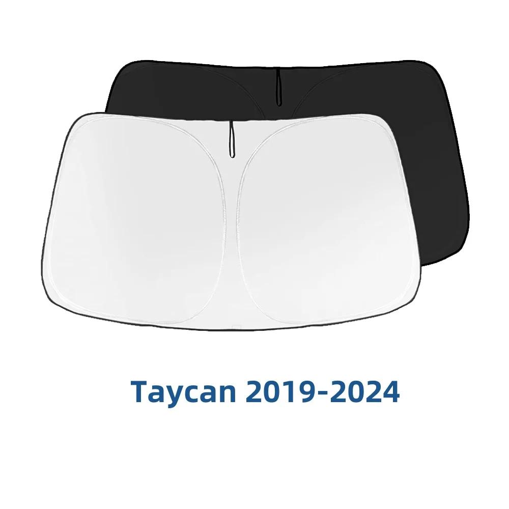 Windshield Sunshade Car Visor Front Window Sun Shade Cover For Porsche Cayenne Macan Taycan Parasol Accessories