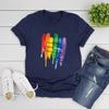LGBT T-Shirt Gay Pride T-Shirt Regenbogen Schwule Lesben T-Shirts Love Wins T-Shirt Damen Kurzarm T-Shirt Streetwear Tops LGBT Geschenk