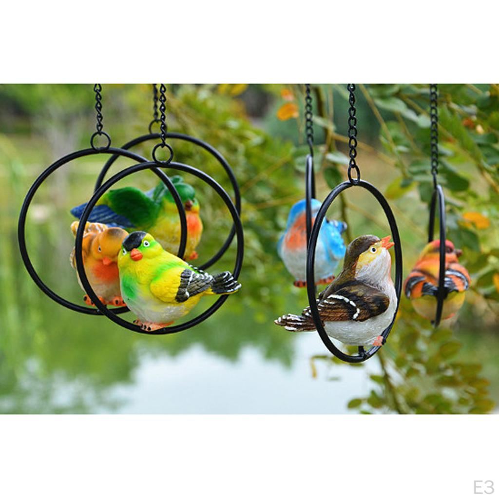 HANGING SMALL BIRD GARDEN STATUE