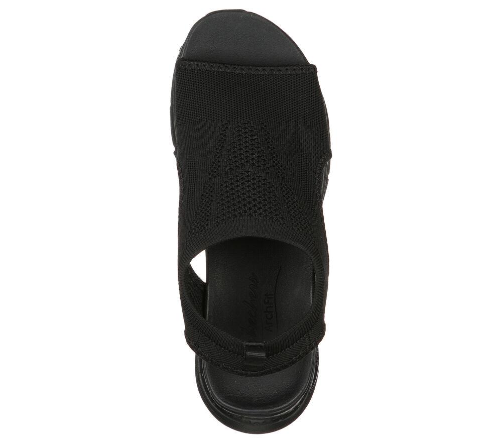 Sandals Skechers Black Arch Fit City Catch
