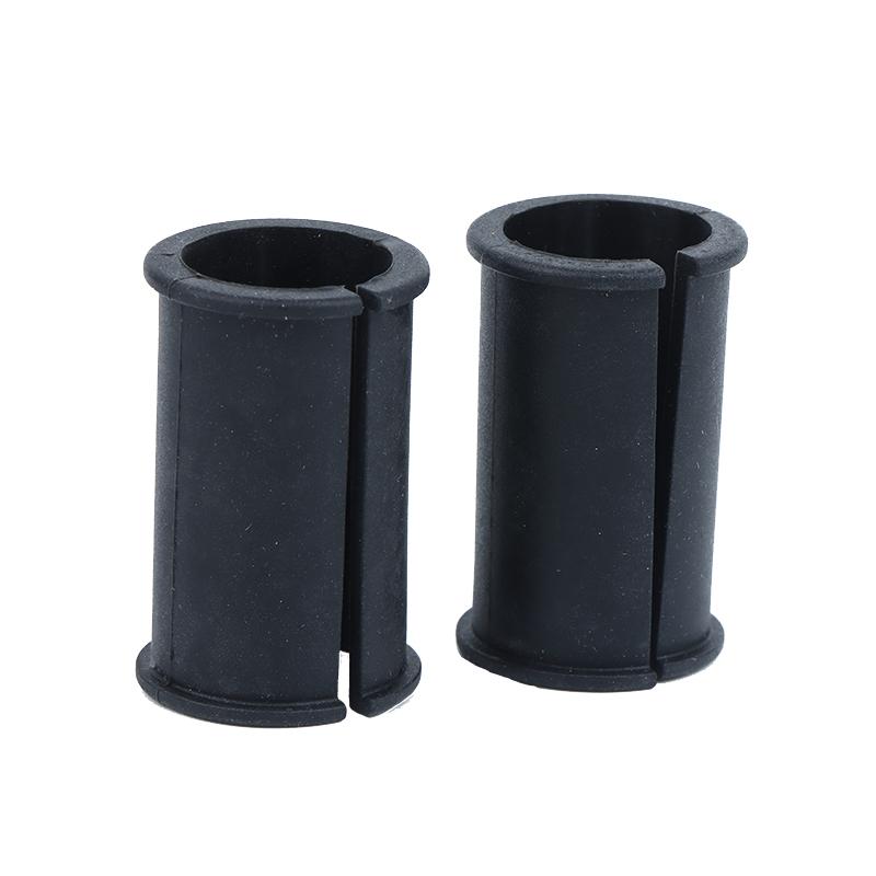 4 Pcs Black Rubber Mic Spacer Sleeves High Quality Elastic Anti-Drop for Outdoor Events Broadcast Voice Recording