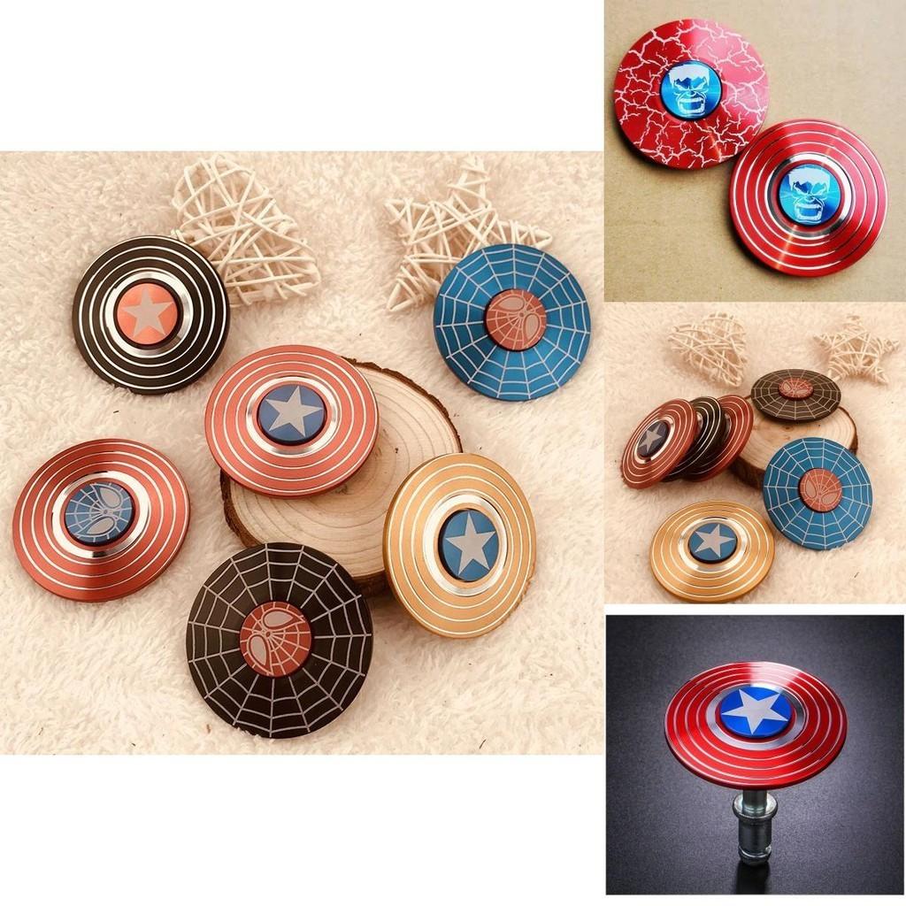 Fidget spinner di Capitan America dai colori vivaci con rotazione ad alta velocità per alleviare lo stress