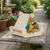 Hatching Nest Wooden Bird Hammock Hanging Bird Swing Perch Bird Feeding Station  Small Medium Birds