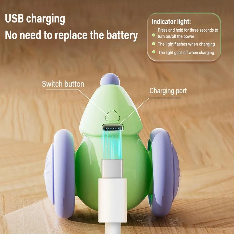 Elektrische Maus Auto Haustierspielzeug Interaktives Katzenspielzeug Wiederaufladbarer Automatischer Teaser mit Intelligenter Hindernisvermeidung Haustierprodukte