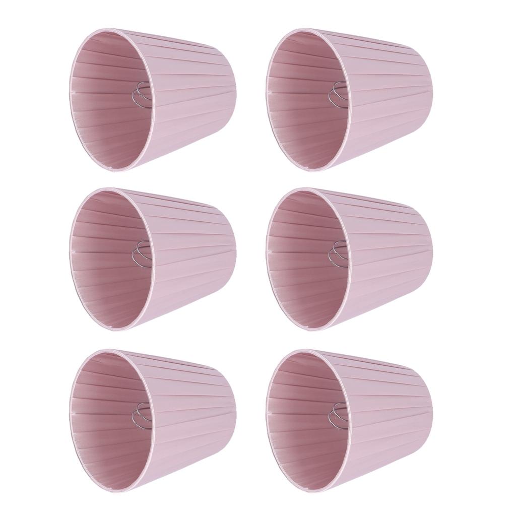 6pcs Chandelier Cloth Lampshade Wall Lamp Clip On Cover Shades Modern Simple Decoration for Home