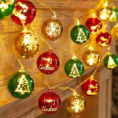 LED Christmas Decor Ball String Lights