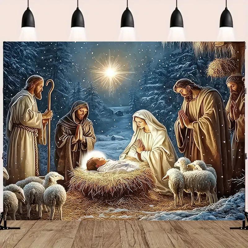 VIKAMA Biblical Scene Theme Tapestry Suitable For Wall Decoration In Family Living Rooms And Bedrooms Home Decoration