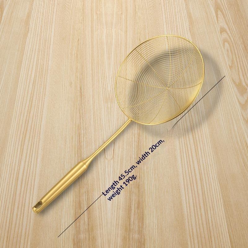 Stainless Steel Skimmer Solid Spider Strainer Ladle Stainless Steel Kitchen Utensil Tool Fry Strainer Utensil