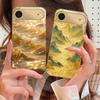 Golden Landscape For IPhone 17Pro Max 16 17 Pro 15 Pro 14 13 Plus 12 Mini 11Pro Max XR 16E 17Air Golden Glass Phone Case