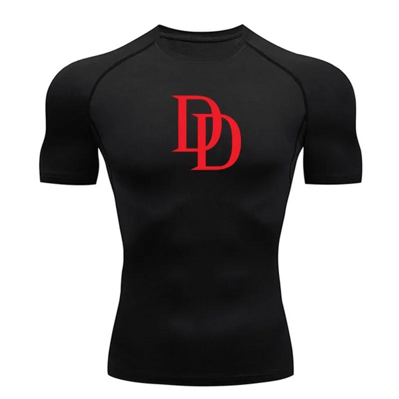 Men s Tight Fitting Long Sleeved T-shirt Quick Drying Breathable Sports Top Jogging Sports Shirt S