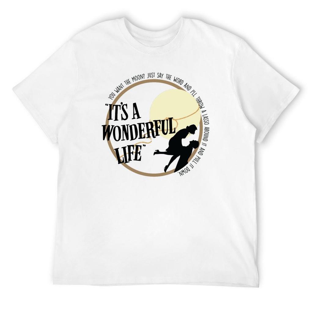 It's a Wonderful Life Movie T-Shirt oversizeds vintage anime shirt mens shirts graphic tee