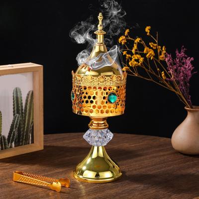 Metal Incense Coil Censer Middle East Coil Aromatherapy Fragrance Ash Catcher Vintage Bakhoor Coil Incense Holder