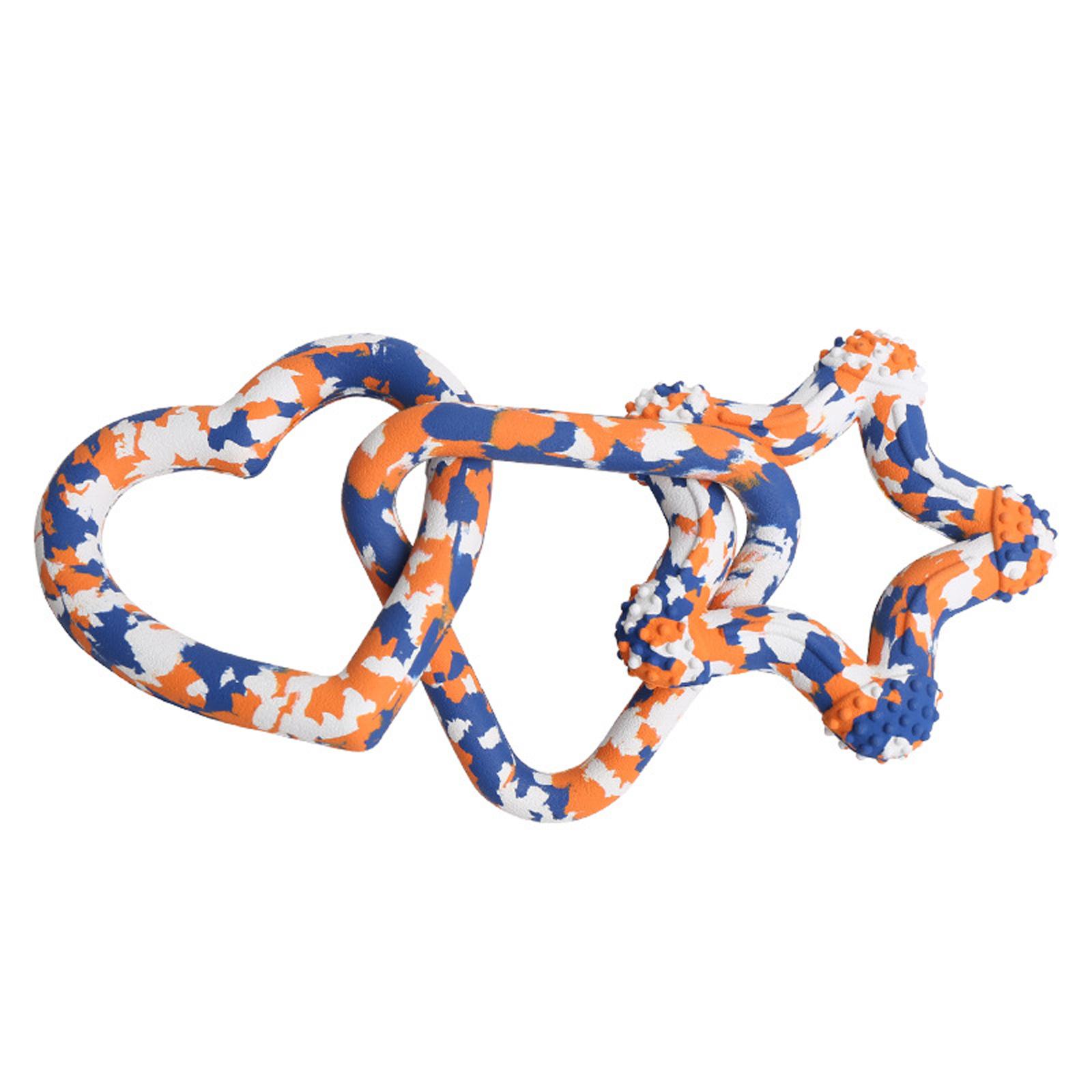 

Трехзвенное кольцо Собачья жевательная палка Интерактивная игрушка для крупных собак Товары для развлечений One Size