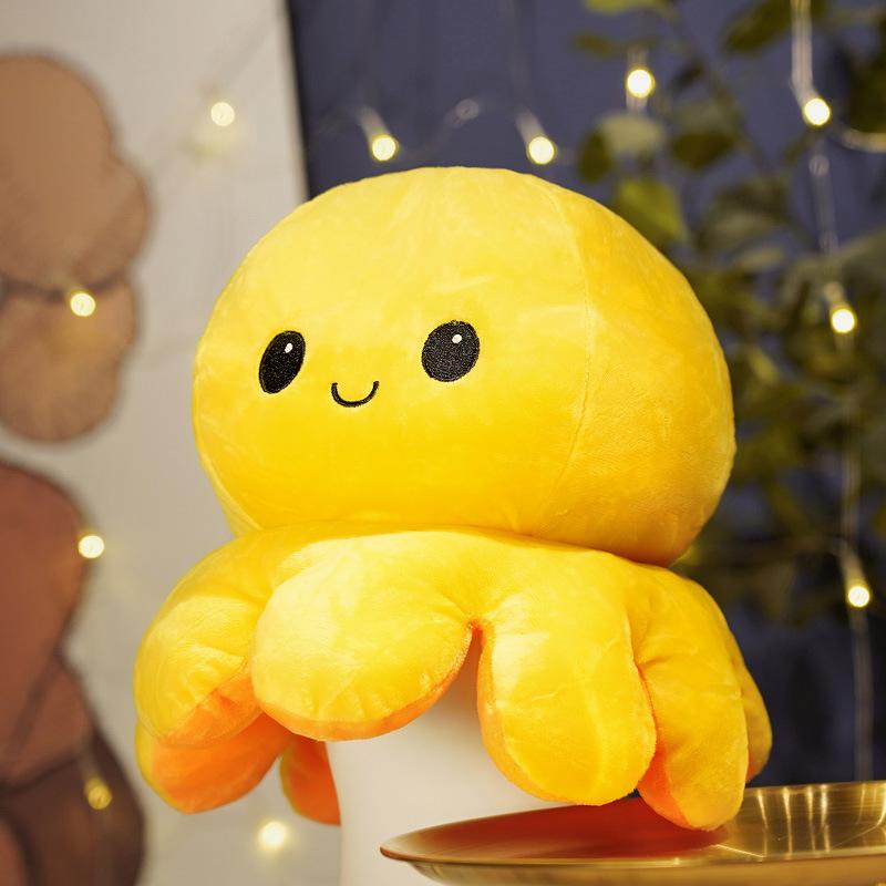 Duża odwrócona ośmiornica poduszka pluszowa zabawka lalka ośmiornica lalka dziewczynka uspokajająca szmaciana lalka prezent urodzinowy