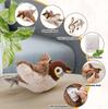 Flying Bird Cat Toy Interactive Cat Toys Rechargeable Chirping Flapping Bird(no Flying) Can Add Catnip Touch Activated Plush Toy