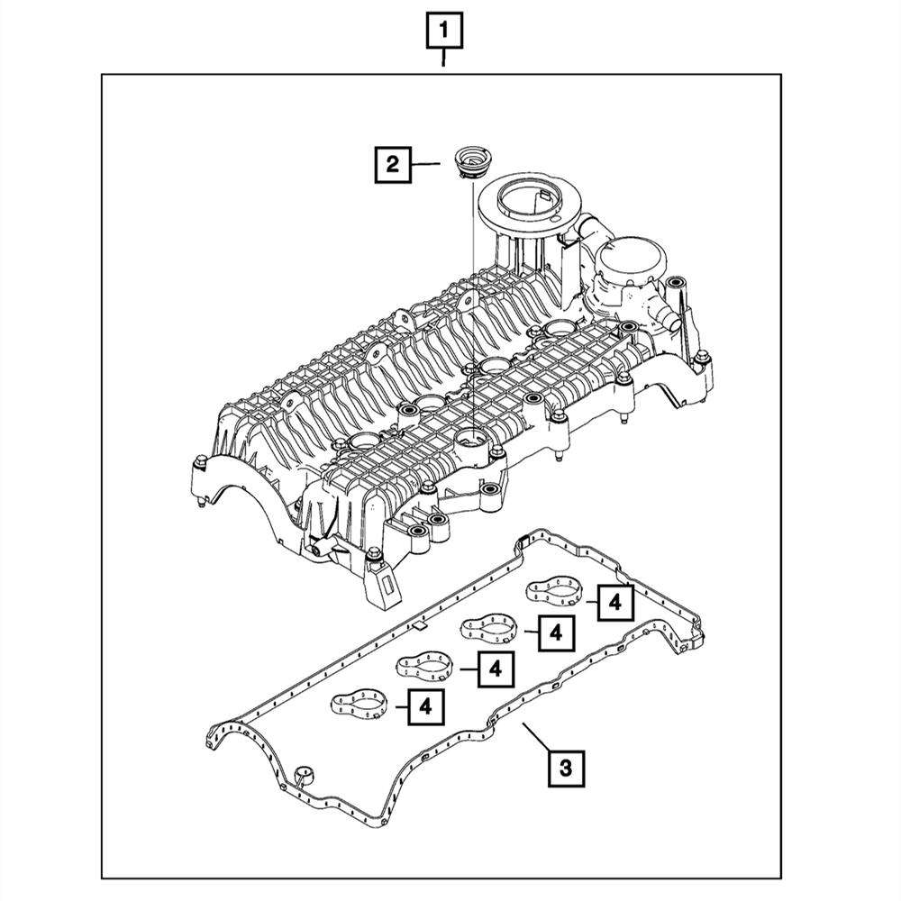 

New Cylinder Head Cover 68632630AA