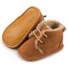 Autumn/Winter Baby Walker Shoes - Warm Velvet, Non-slip Rubber Sole, Cozy Cotton