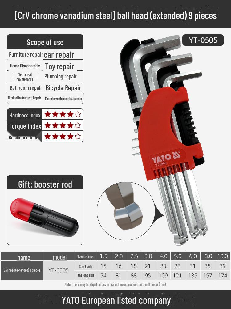 Yiertuo Hexagonal Wrench & Screwdriver Set