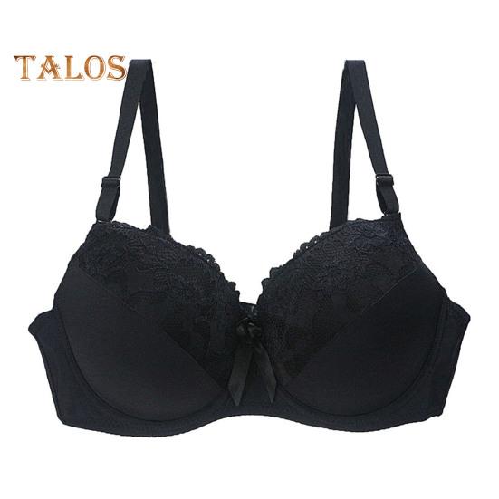 

Жіночий бюстгальтер пуш-ап великого розміру Сексуальний мереживний бюстгальтер із квітковим малюнком, повне покриття, бюстгальтер на кісточках, підкладка, підтримуючий щоденний бюстгальтер для важких грудей 90B чорний