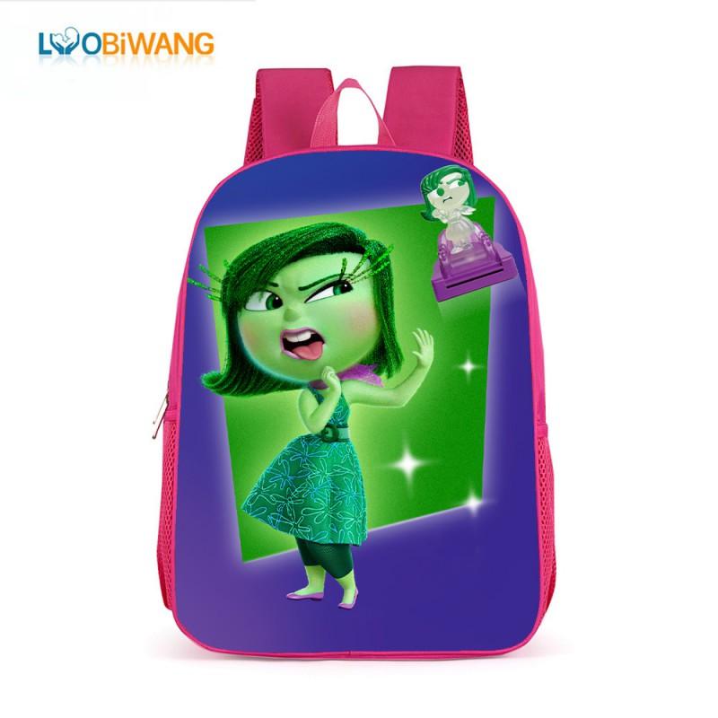 Inside Out 2 Kids School Backpack 17 Inch Oxford Fabric Bag Girls Boys Lightweight Anti-Theft Comfortable Student