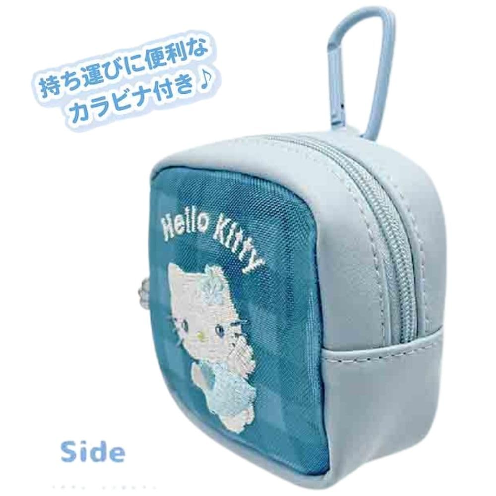 Marimo Craft Sanrio Hello Kitty Light Blue Angel 3rd Edition Mini Pouch, Light Blue, Hello Kitty, W80 x H80 x D40mm, BLKT-074