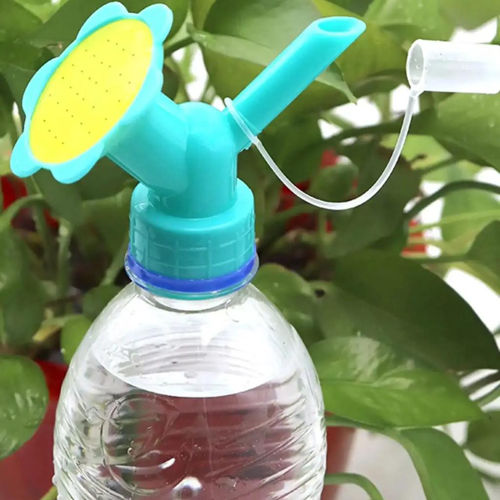 1 szt. - Dwuwężykowy plastikowy zbiornik na wodę dwa w jednym, ogrodowe gospodarstwo domowe narzędzie ogrodnicze, używane do podlewania roślin doniczkowych i zewnętrznych