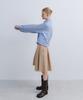 Epinggeulleo Low Edge Pleated Skirt - Beige