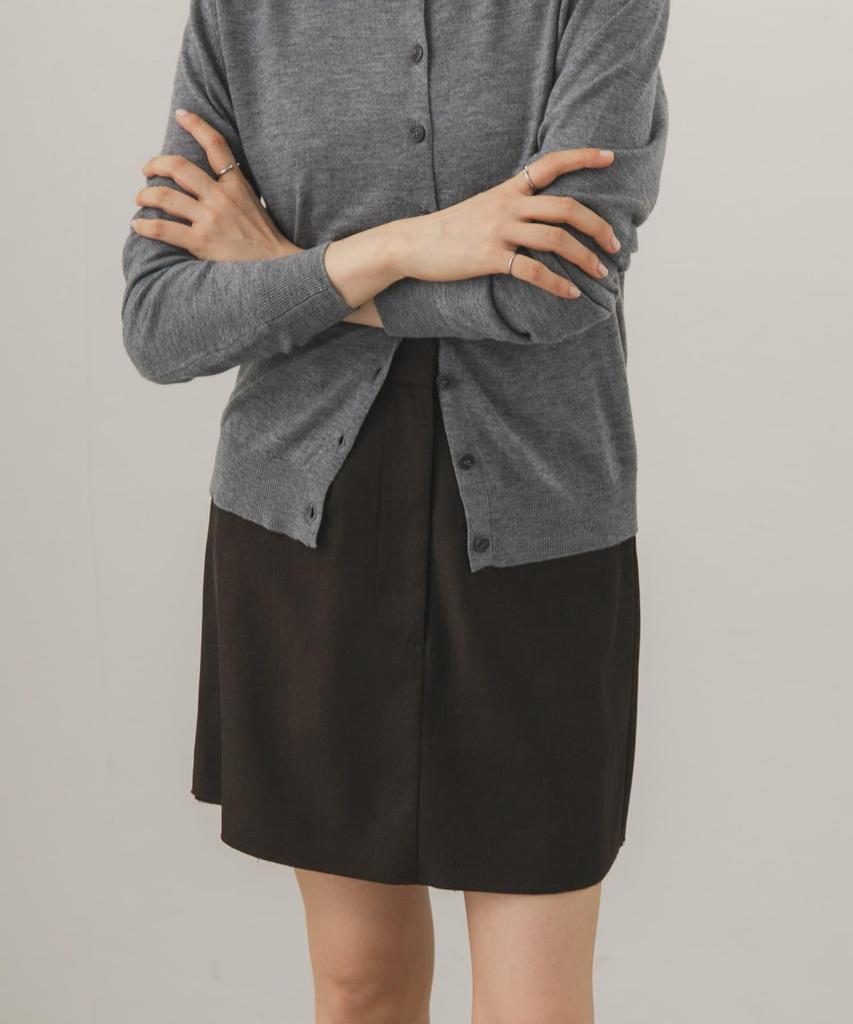 Mini Dark One Size [KBF] Skirt, Cut-off Skirt, Women's KB26330-2051090, Brown,
