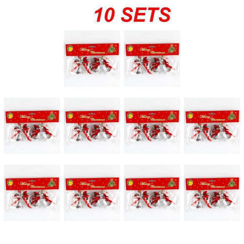 5/10SETS Christmas Mini Electroplated Bell Pendant Exquisite High Quality Christmas Tree Decorations Holiday Bell Decoration