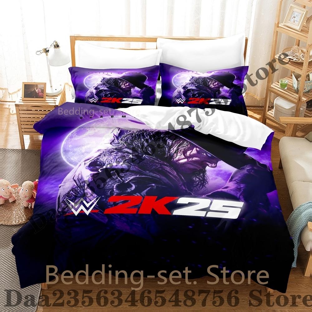 Cool Cool The Undertaker Bedding Set Single Twin Full three-piece suit Bed Set Adult Bedroom Duvetcover Sets Kpop Bed Sheet Set