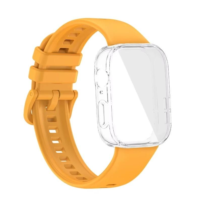 For Huawei Watch Fit 4 Fit 3 Strap Soft Silicone Sport Watchband and TPU Soft Shell Breathable