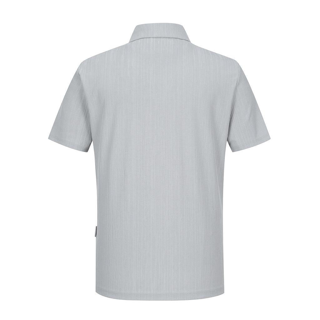 FERRAROMILANO Vertical Texture Jeri T-Shirt Light Grey (Am0Eks20432)