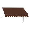 Outdoor Sunshade Awning with UV & Rain Protection - Hand-Crank Lift Roller Blind