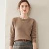 Women's Cashmere Knit Sweater: Cozy Loose-Fit Round Neck for Autumn/Winter