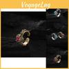 Charmanter Retro-Stil Verstellbarer Herzring Mit Zartem Zirkon-Akzent Für Damen
