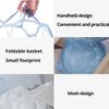 Folding Household Laundry Storage Basket Mesh Dirty Clothes Storage BasketToy Storage Bag Household Storage Bucket