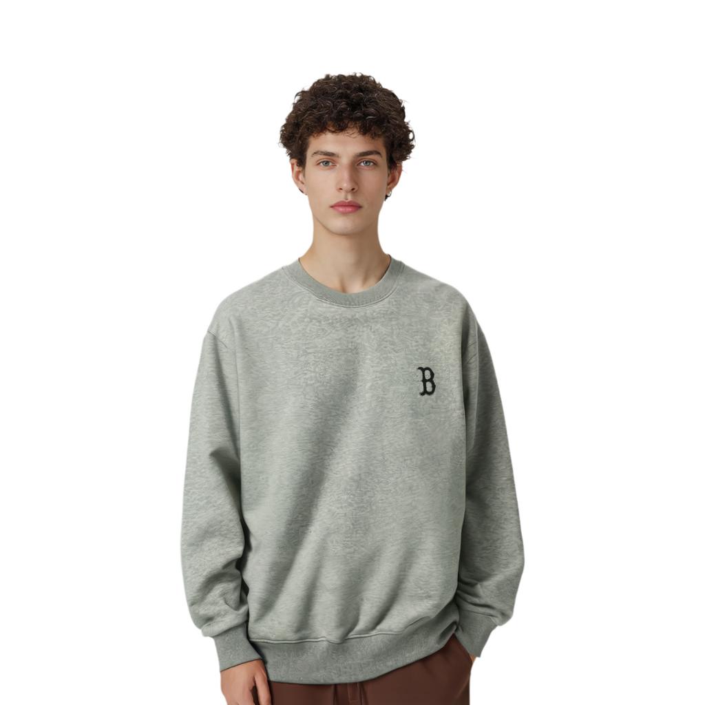 MLB Sweatshirts Unisex Gray Crew Neck Moderate Regular 31MT10111-43M
