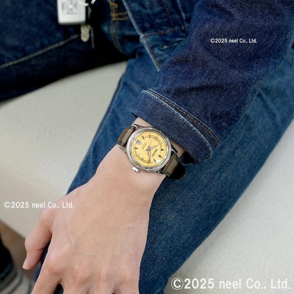 Seiko Presage Style Automatic Brown 60's Watch, SARY269, Men's,