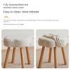 Creative Cloud Makeup Bench Lamb Fleece Dressing Stool Makeup Chairs Cute Vanity Chair Light Luxury Home