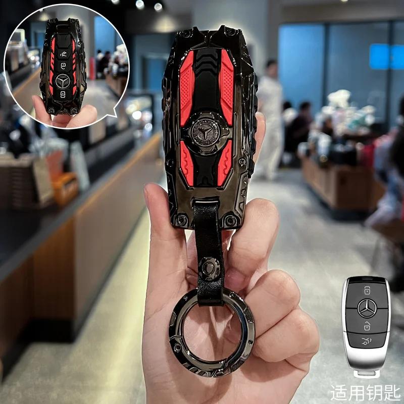 Carbon Fiber Key Fob Cover for Benz Key Case Protector Shell for Benz A-B-C Class S-Class G-Class E-Class CLA GLB CLS GLE GLC FF2