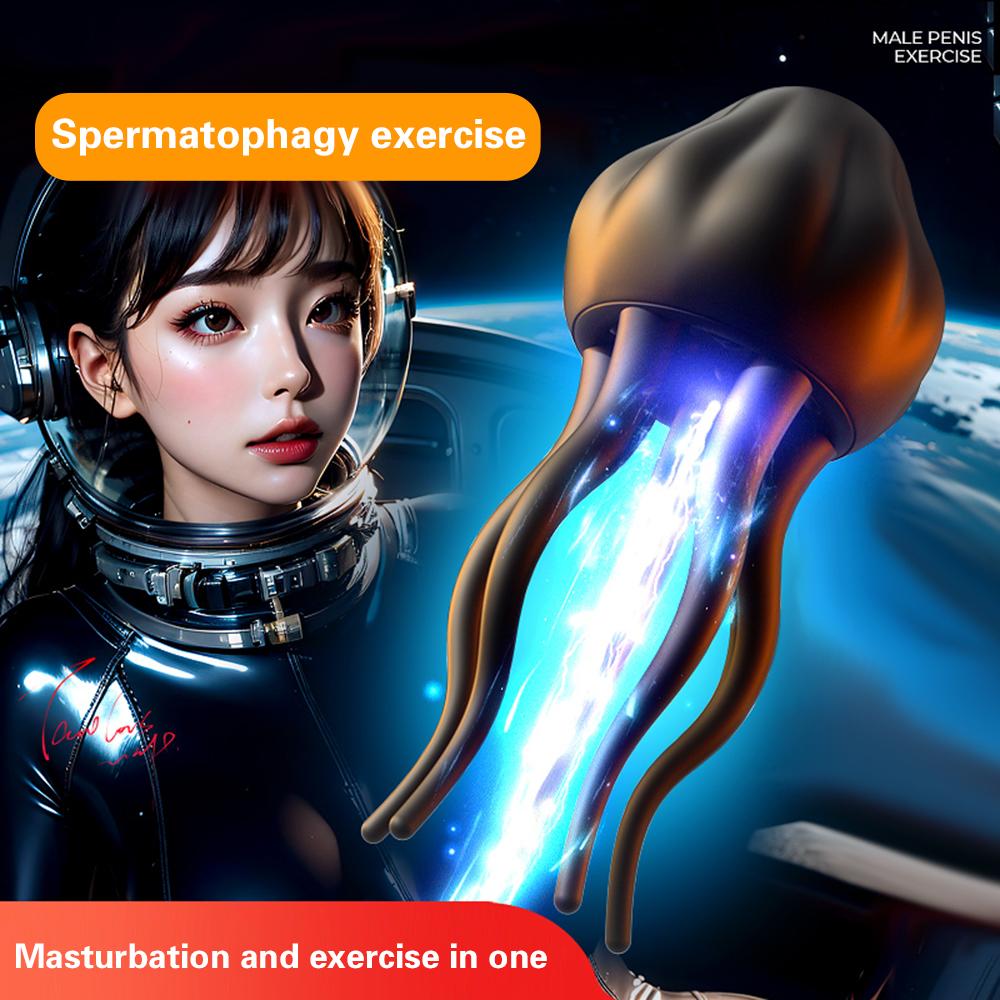 Male Glans Stimulate Massager 10 Modes Penis Delay Trainer Vibrator Rotate Masturbator Automatic Oral Climax Sex Sex Toy For Men