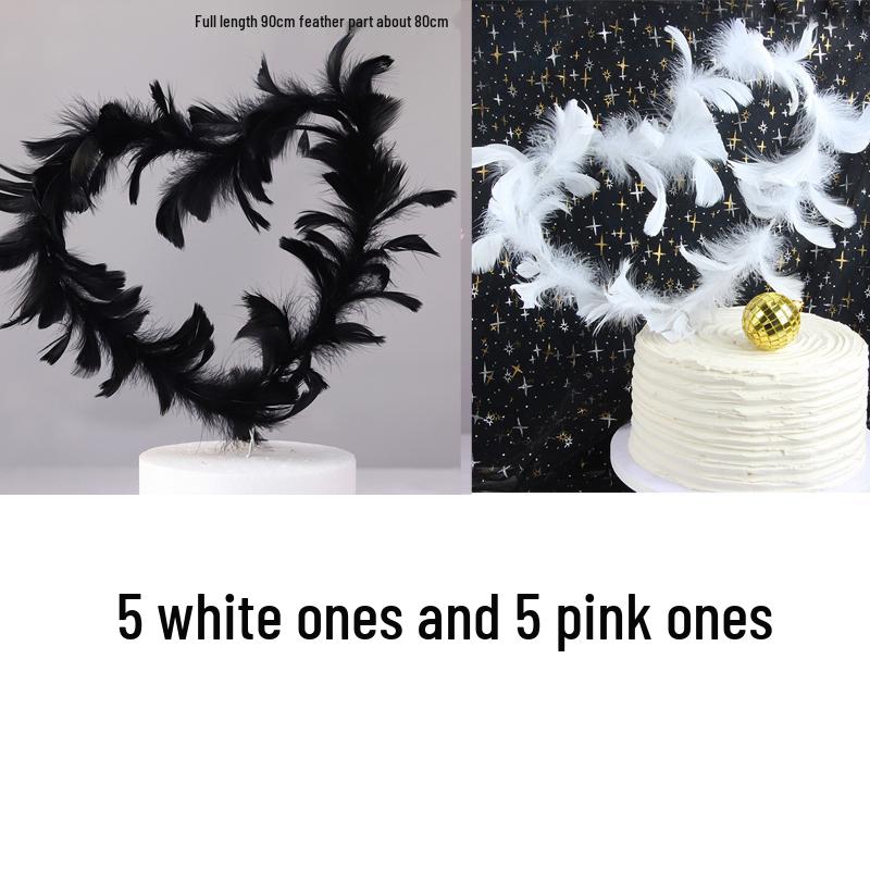 10 Anielskich Piórkowych Topperów i Ozdób na Tort