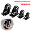 Furniture Casters Wheels Pp Fixed Swivel Caster Roller Wheel For Heavy Duty Platform Trolley Chair Household Accessory