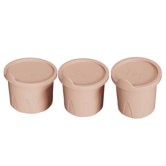 

3 шт. силиконовая форма для льда с полой крышкой для кубиков льда и цилиндрами на 30/40 унций светло-розовый